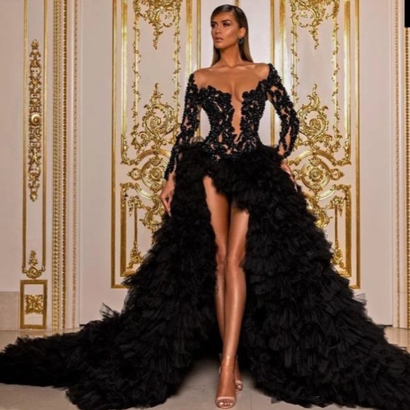 Albina Dyla Dresses & Skirts - Original Albina Dyla Black Tulle Gown